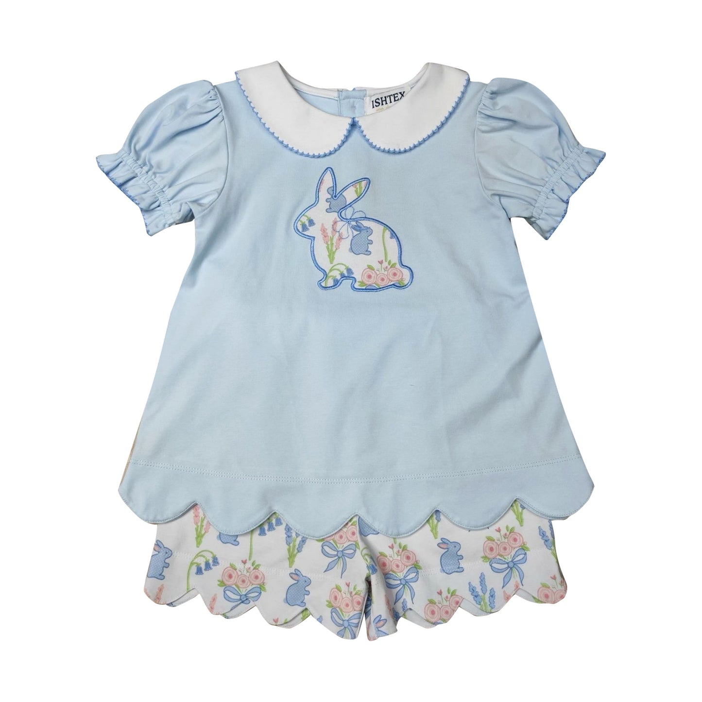 Bunny Girl's Knit Shorts Set