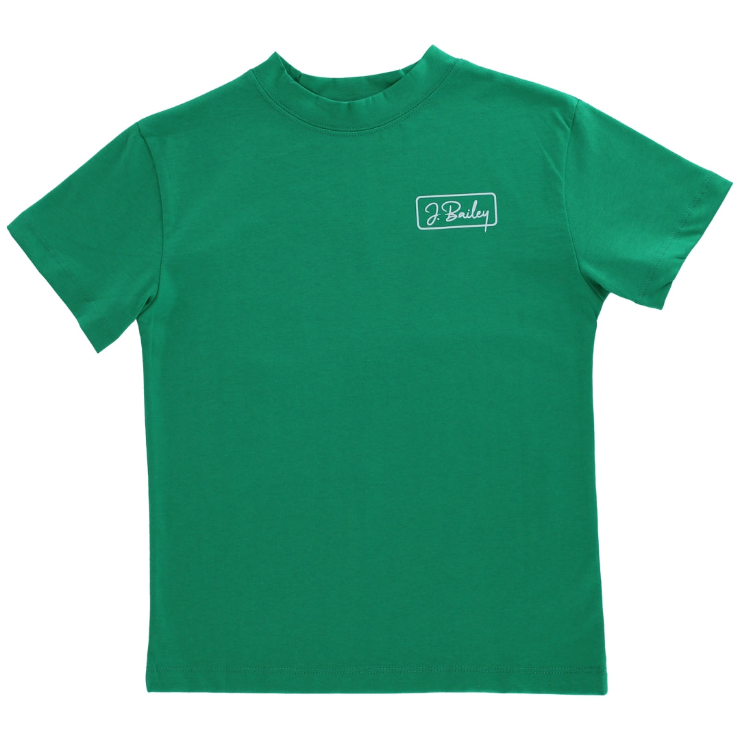 Logo Tee S/S - Sailboat on Green