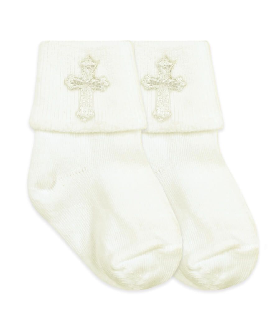 Jefferies Smooth Toe Christening Turn Cuff Socks