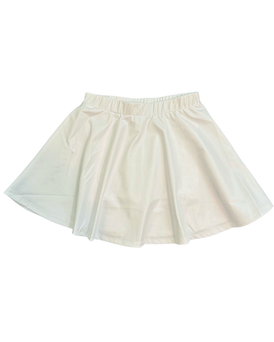Zoe Skort - Metallic Pearl White