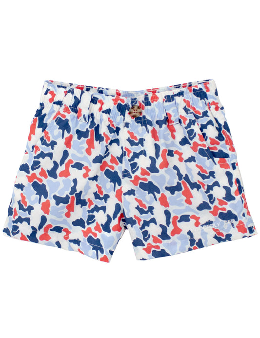 Properly Tied Mallard Shorts - Americana Camo