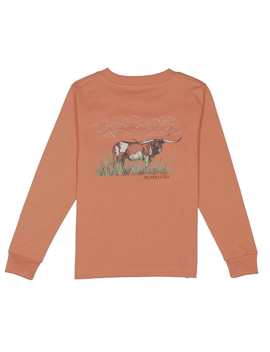 Properly Tied L/S Tee - Longhorn