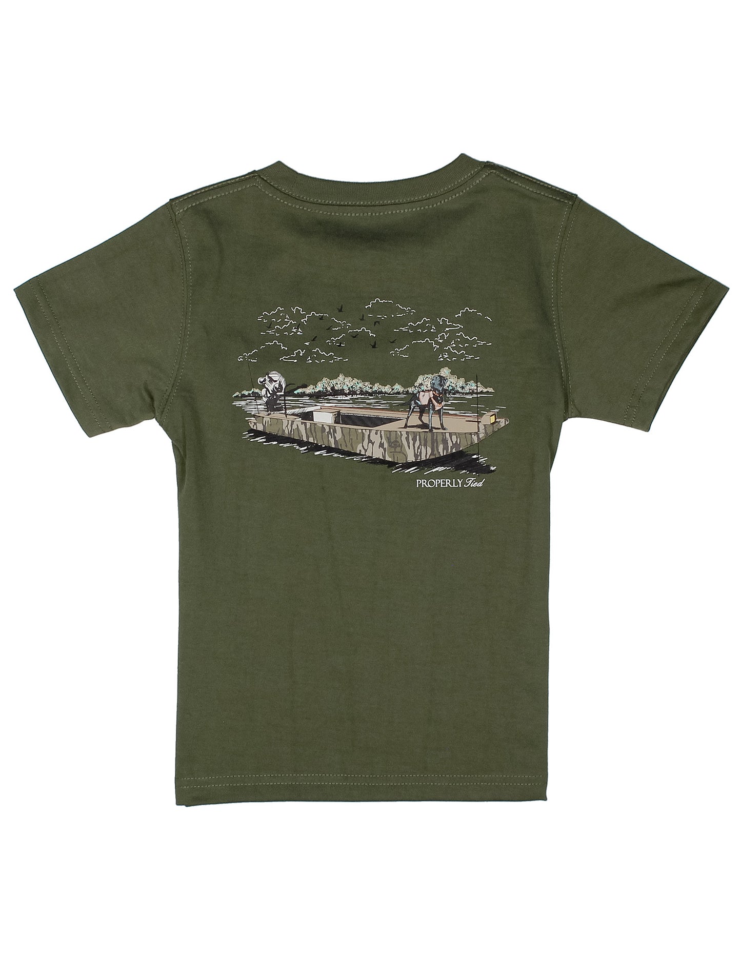 Properly Tied S/S Tee - Mossy Oak Boat Ride