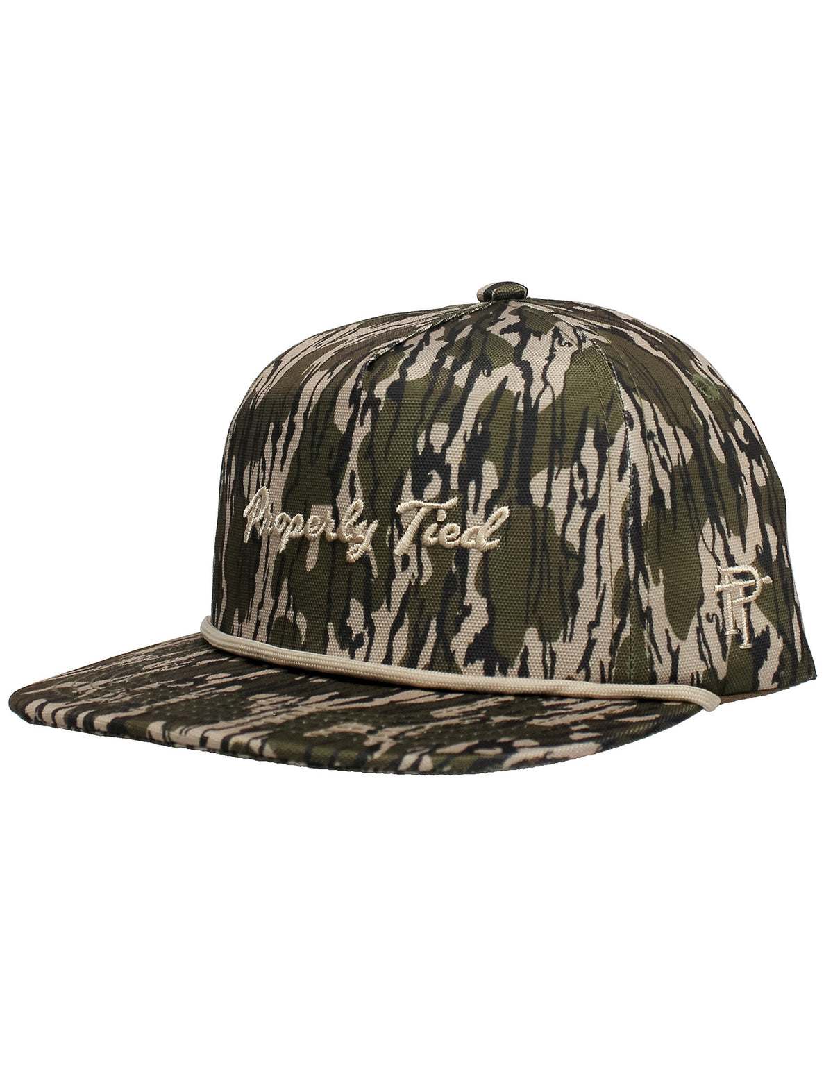 Properly Tied Sportsman Rope Hat - Mossy Oak Original Bottomland