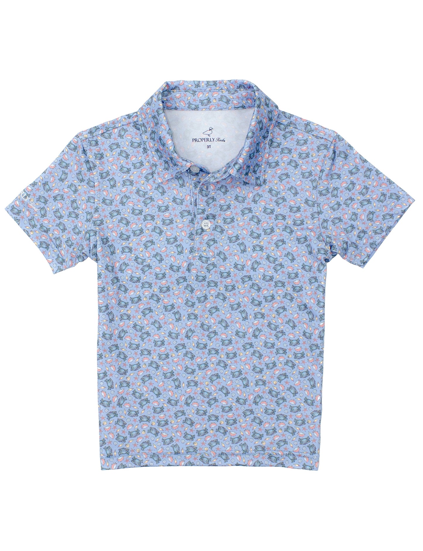 Properly Tied Inlet Perf. Polo - Crab Shore