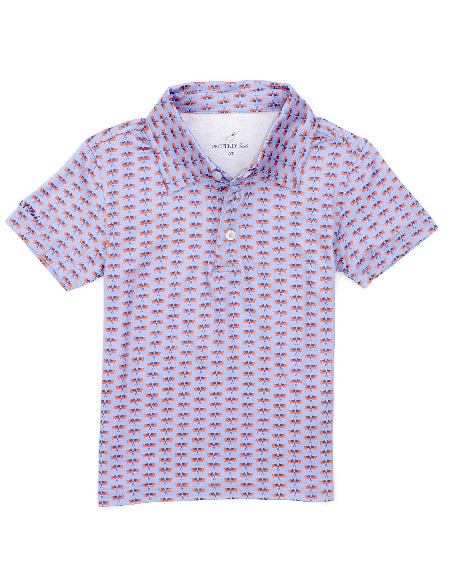 Properly Tied Inlet Polo - Freedom Flag
