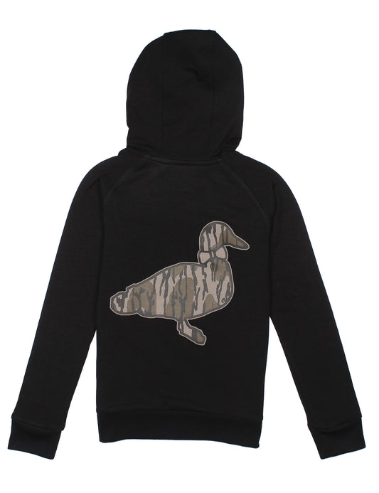 Properly Tied Element Logo Hoodie - Mossy Oak Original Bottomland Black