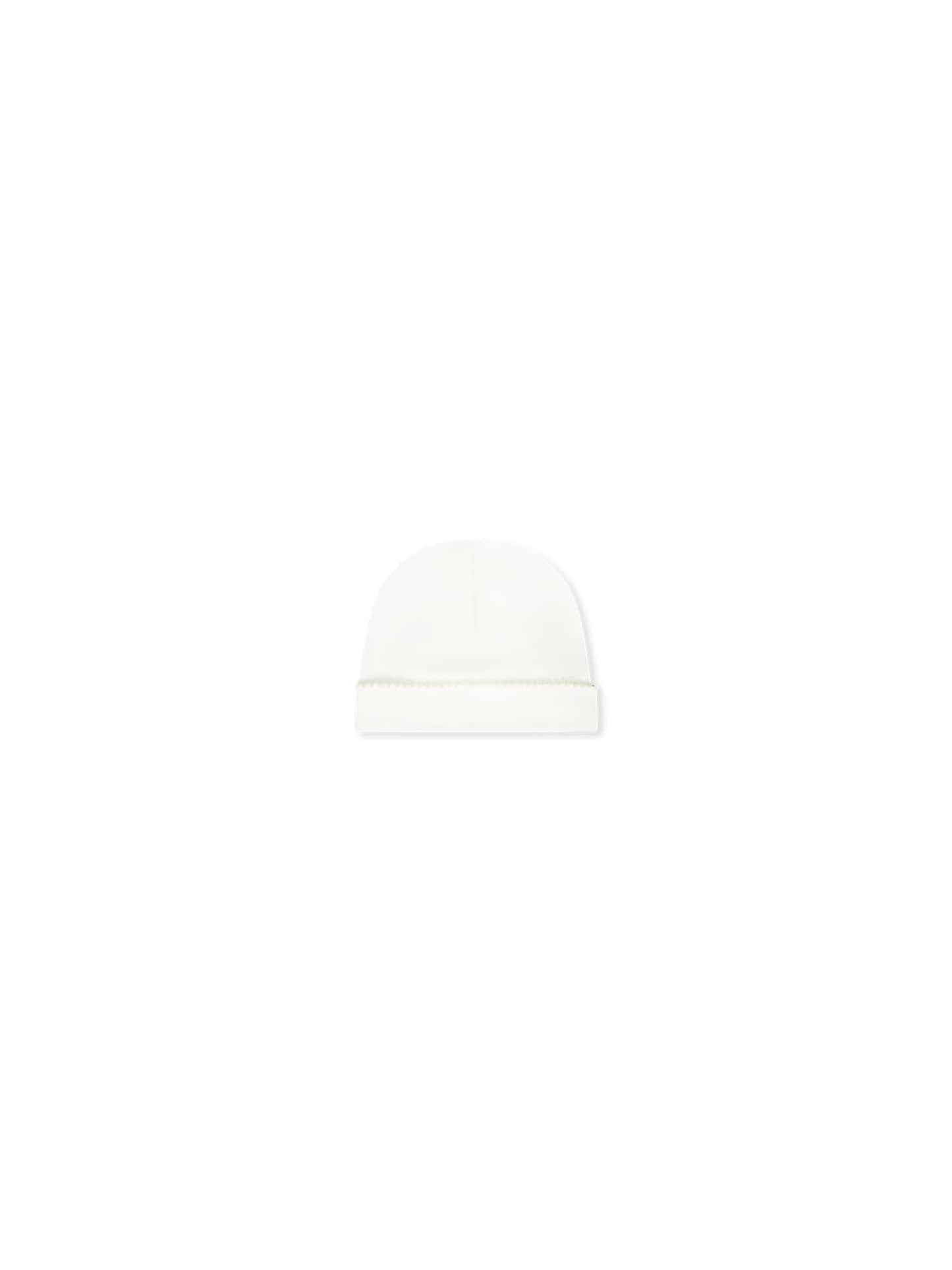 Park White Pima with Ecru - Baby Hat