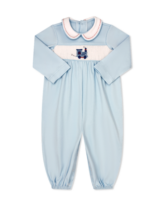 Luke Longall - Willoughby Blue Knit Smocked Train