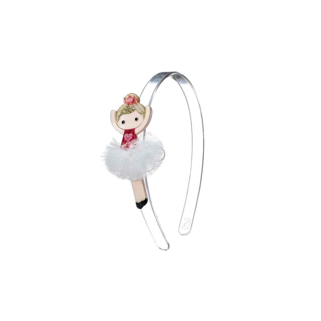 Ballerina with White Tutu Headband