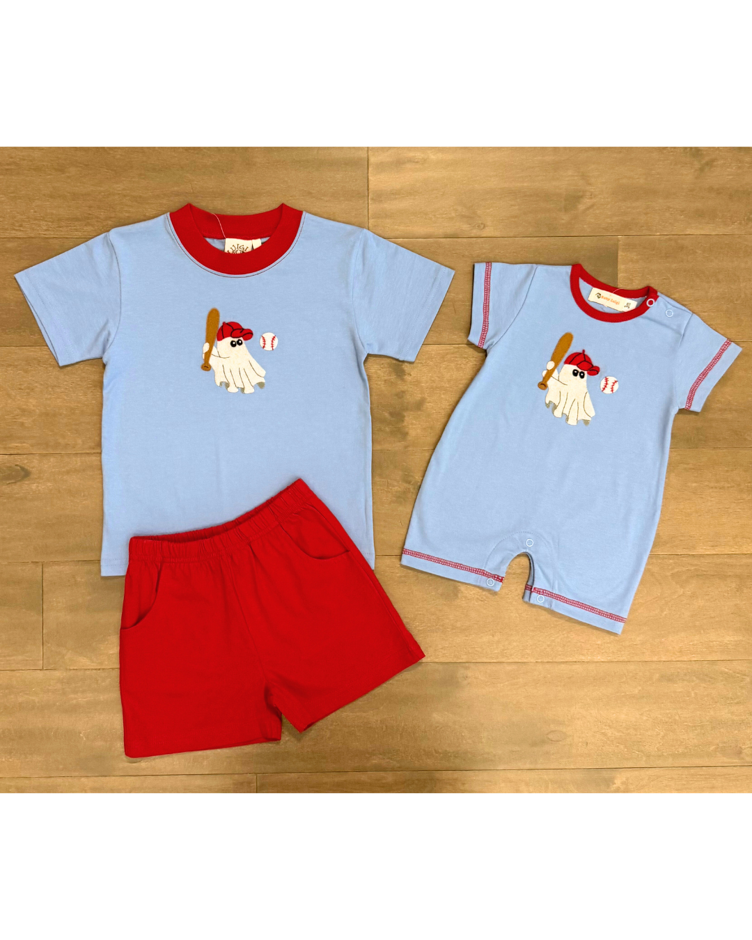 Luigi Baseball Ghost Short Set
