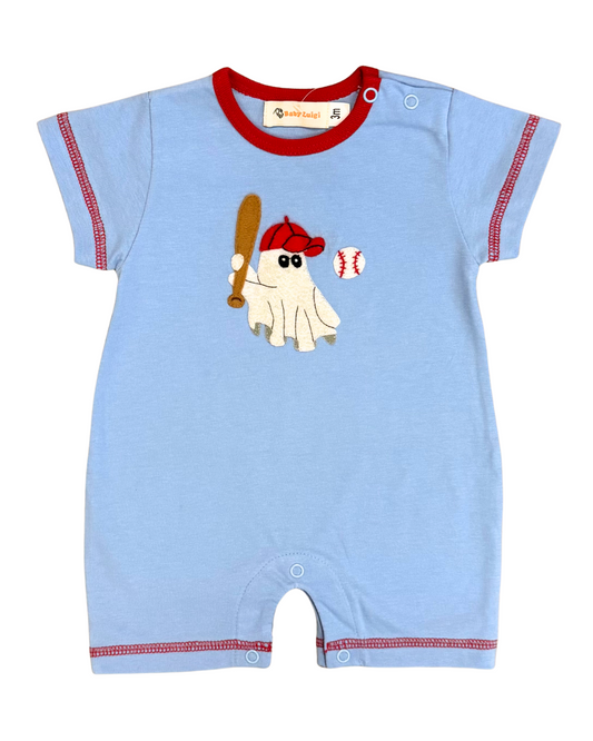 Luigi Baseball Ghost Romper