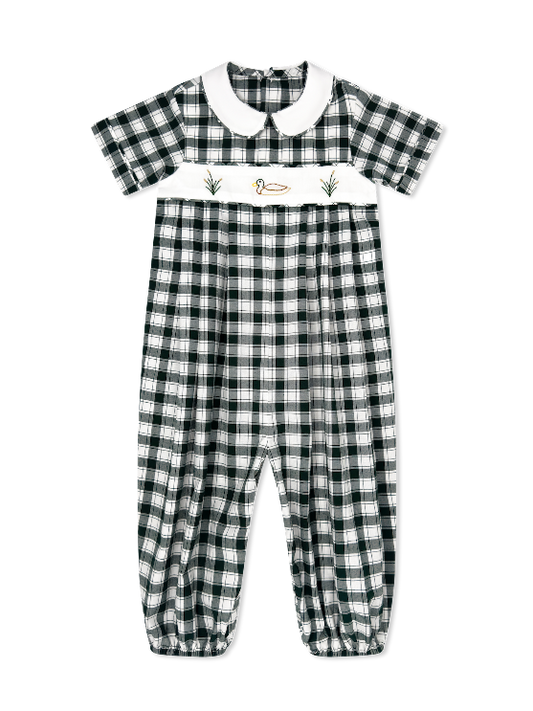 River Mallard Romper w/Gardner Green Check