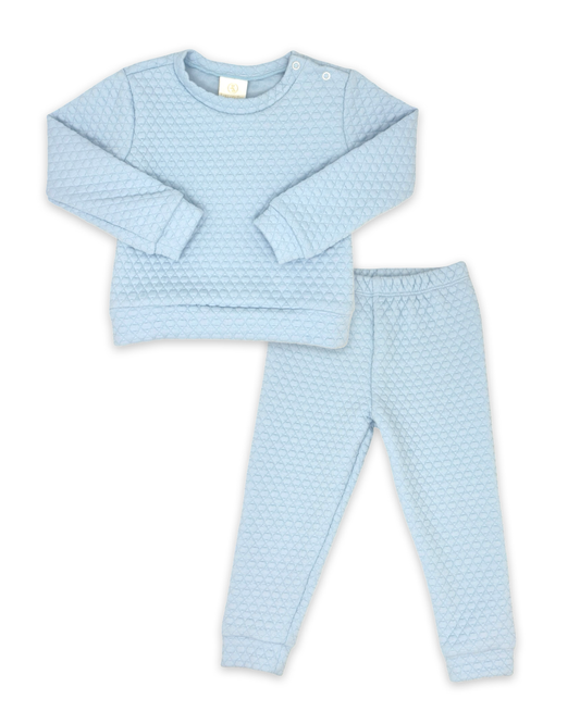 Quincy Quilted Play Set - Windy Blue