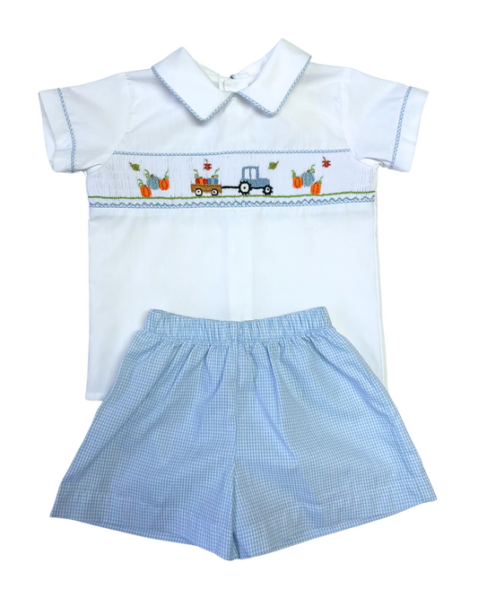 Pumpkin Harvest - Smocked Drew Short Set