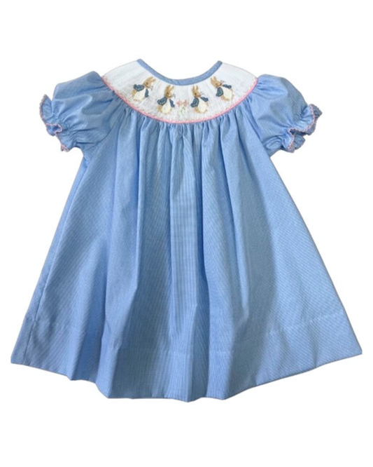 Smocked Peter Rabbit - Emma Bishop Dress