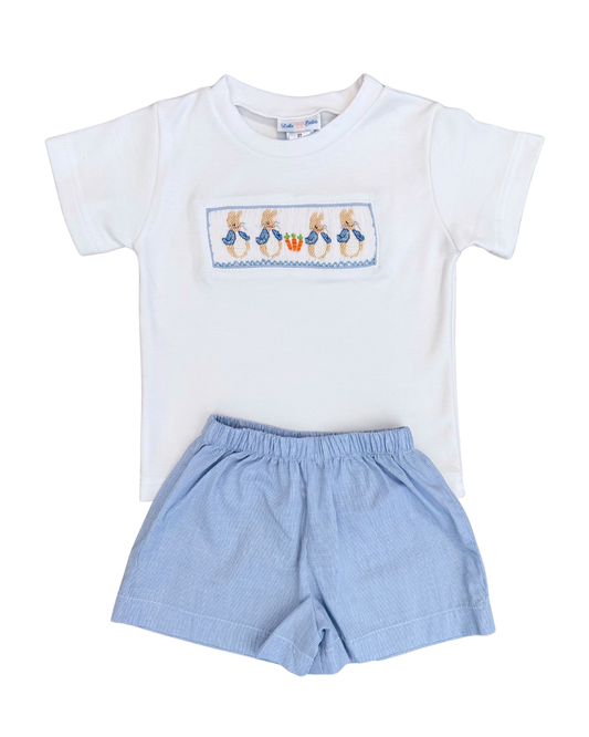 Smocked Peter Rabbit - Tom Short Set