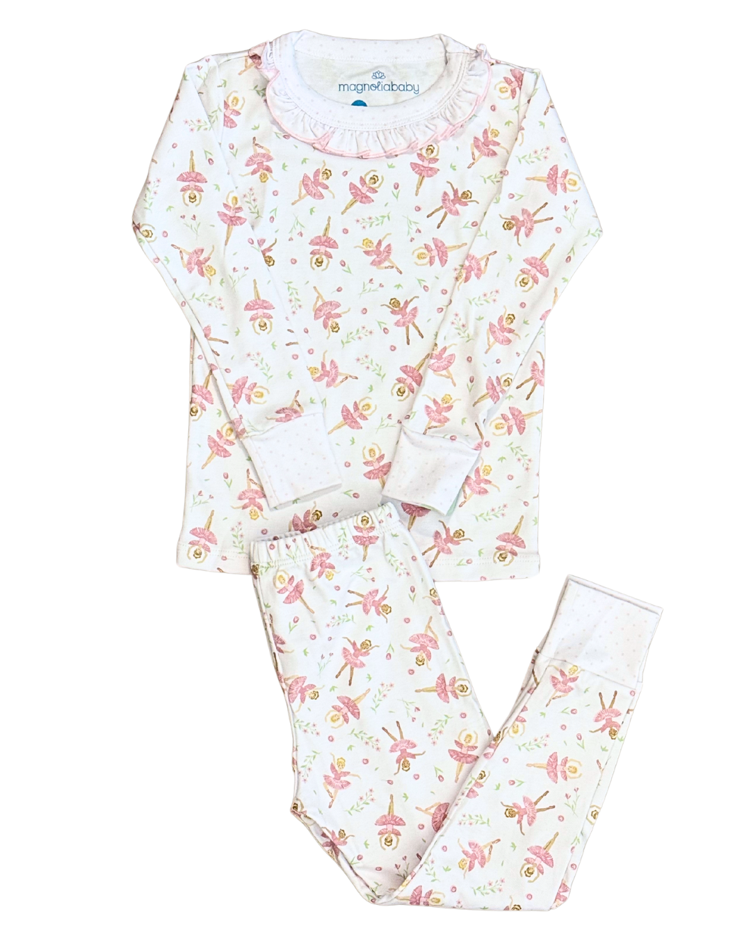 Twinkle Toes Ruffle Pima Pajamas