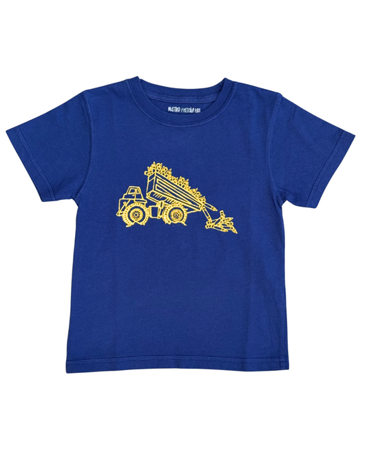 Dumptruck w/Crayons Tee - Navy