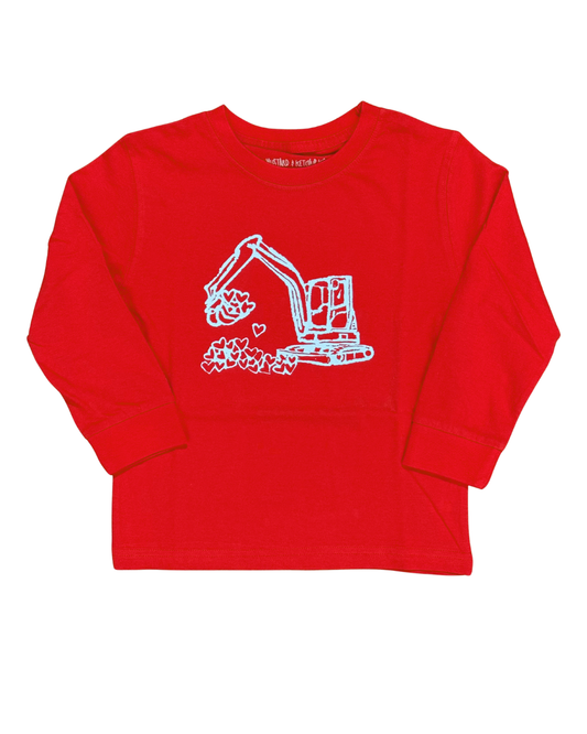 Heart Digger L/S Tee - Red