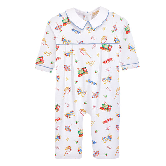 Holiday Heirlooms Pima - Playsuit w/Point Collar