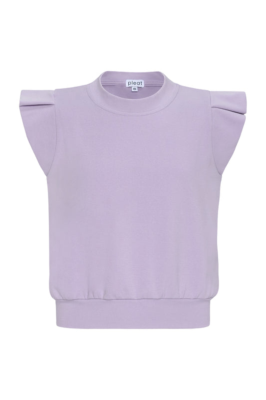 Pleat Olivia Top - Purple