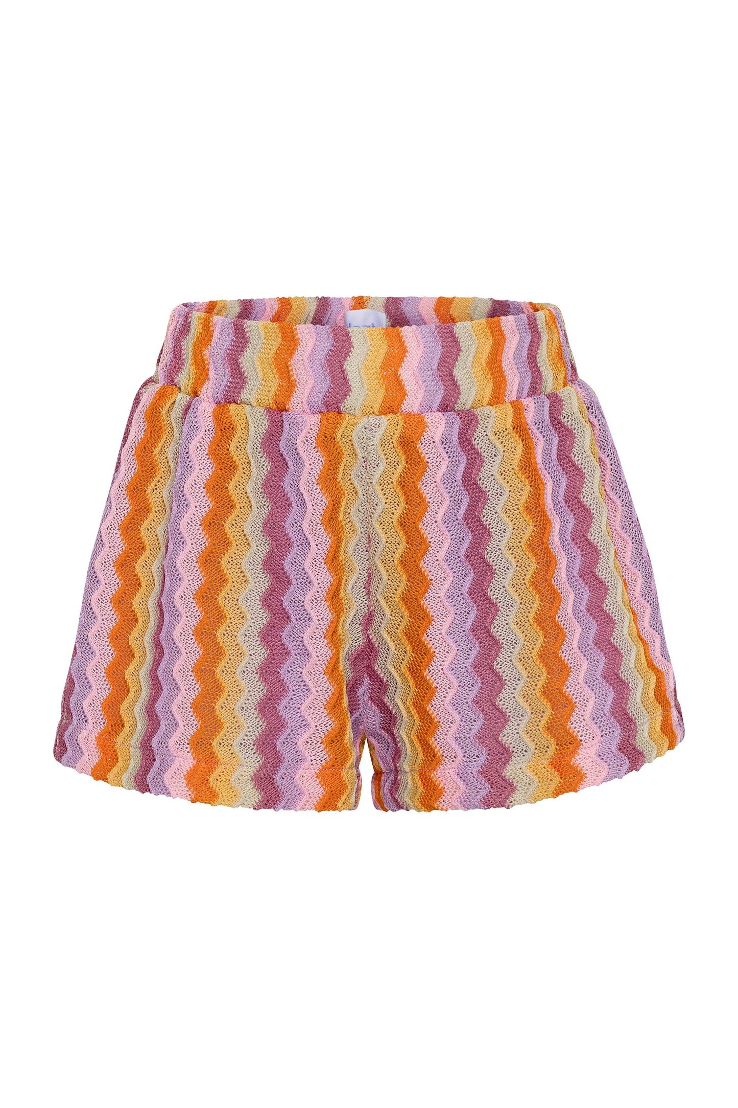 Pleat Carlisle Shorts - Crochet Zig Zag
