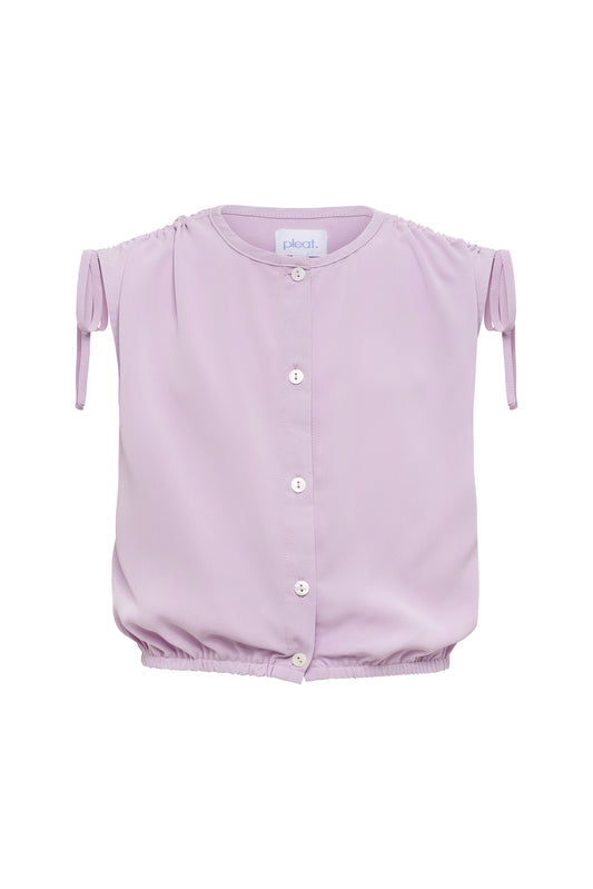 Pleat Maggie Top - Lilac