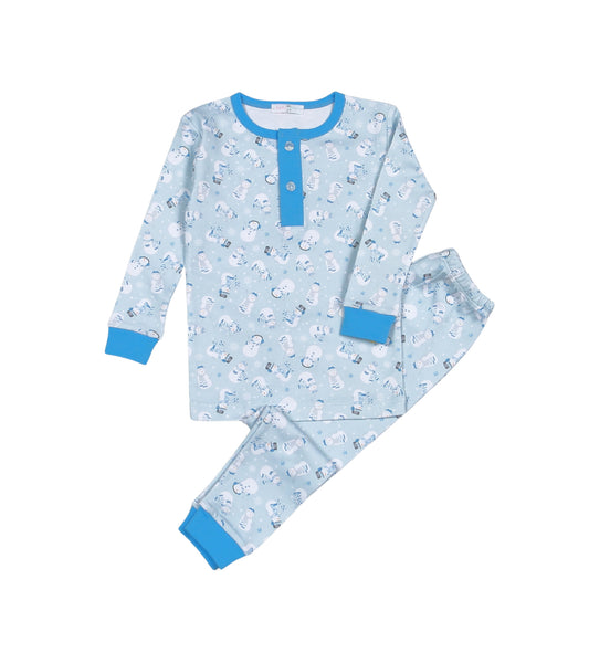 Polar Pals Blue Pima - Loungewear Set