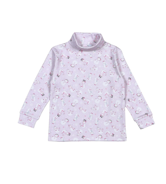 Polar Pals Pink Pima - Turtleneck