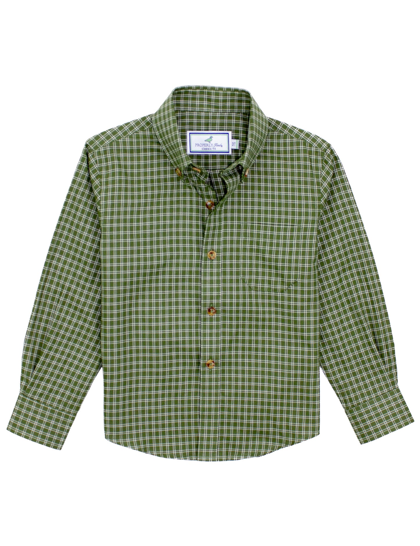 Properly Tied Woodland Sportshirt - Cypress Needle