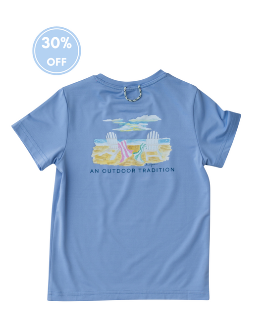 Girl's Pro Performance Tee - Periwinkle Blue