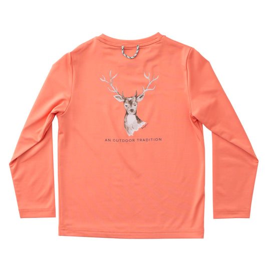 Pro Performance Fishing Tee - Crabapple Buck