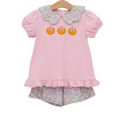 Pumpkin Floral - Short Set
