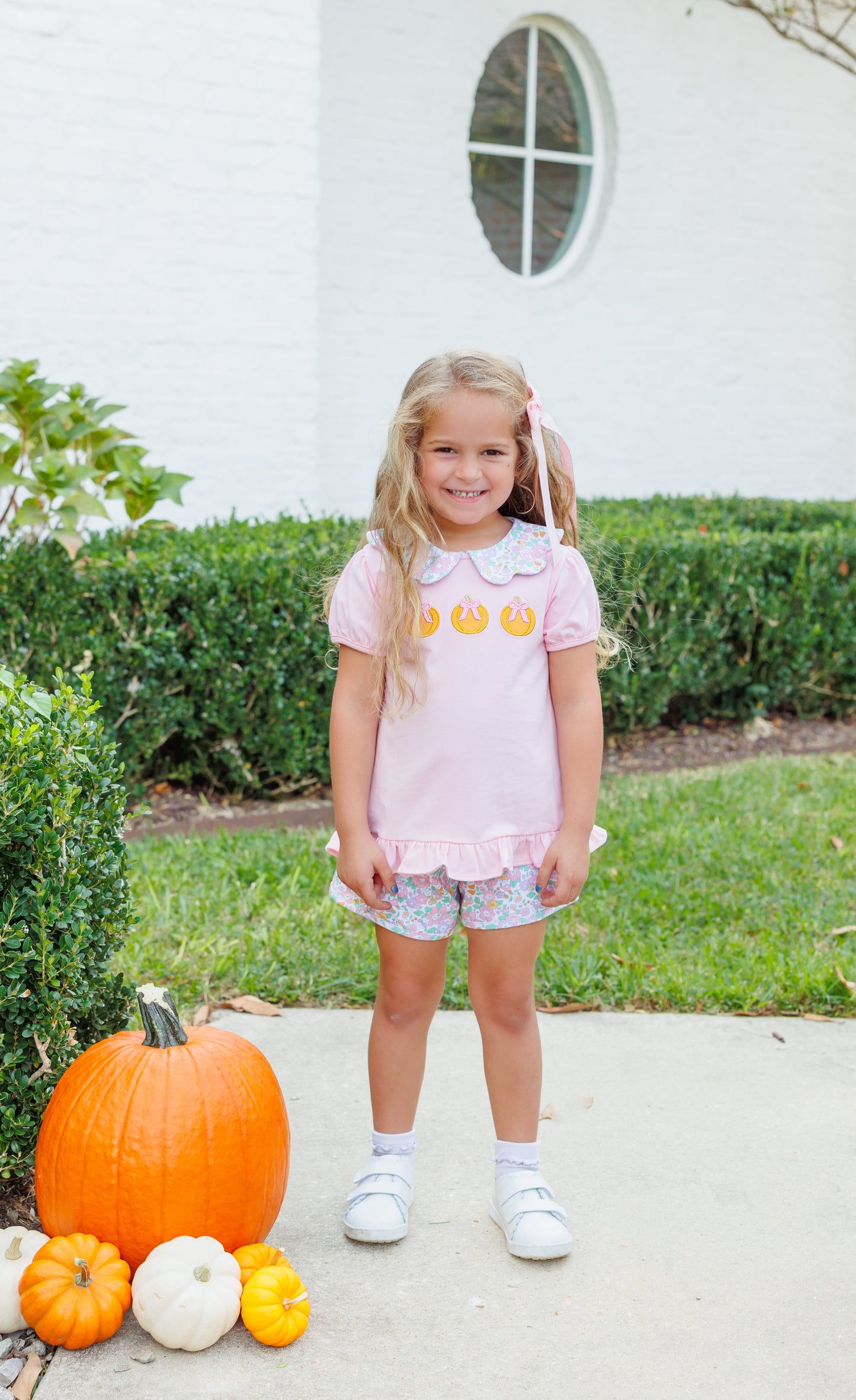 Pumpkin Floral - Short Set