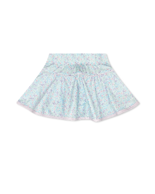 Quinn Skort - Frosted Floral, Petal Purple Minigingham