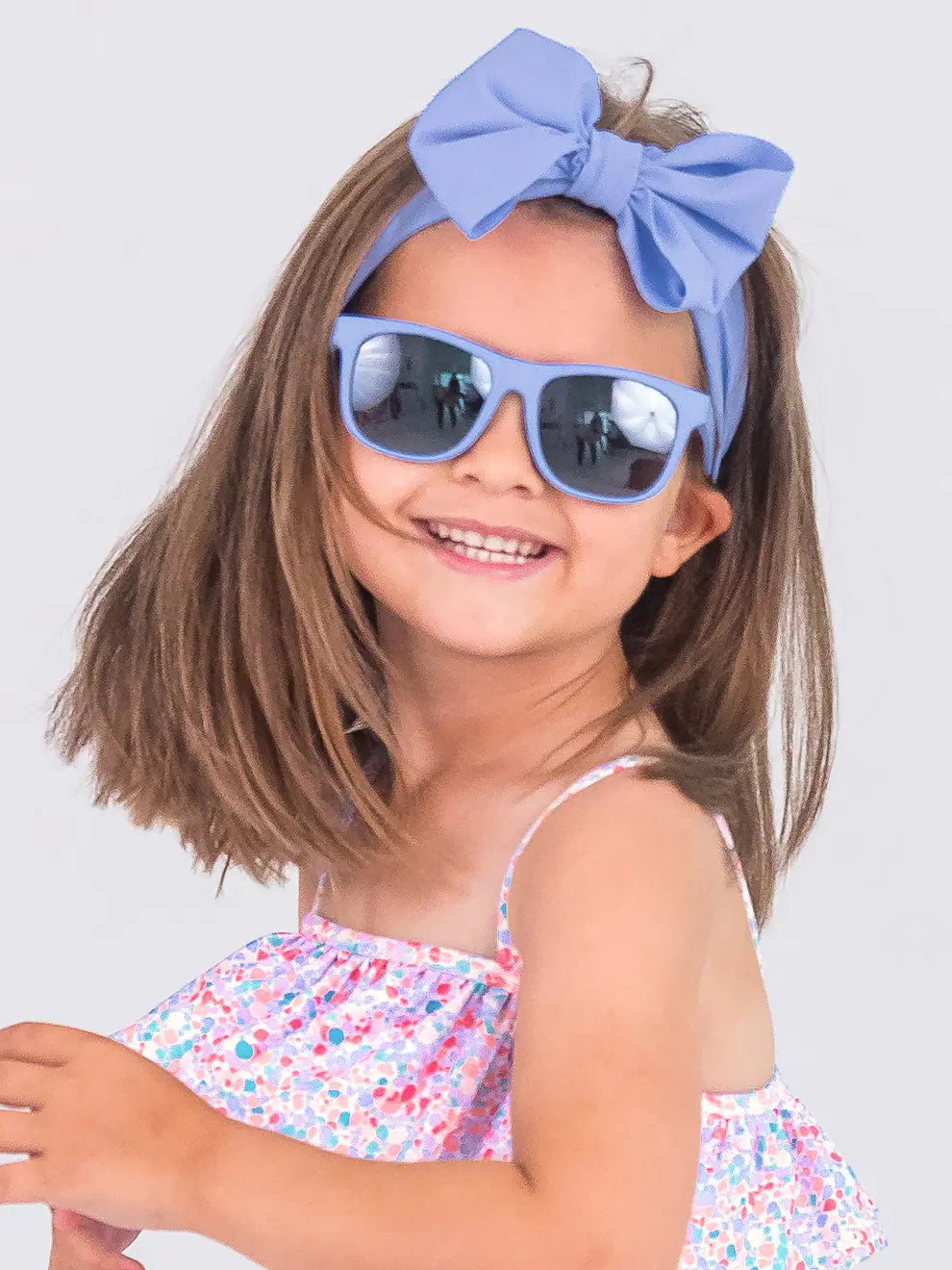 Periwinkle Blue Swim Bow Headband