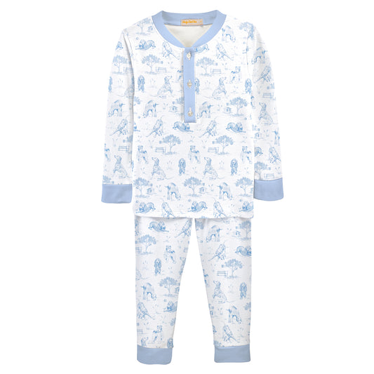 Barking Bliss Blue Pima - PJ Set
