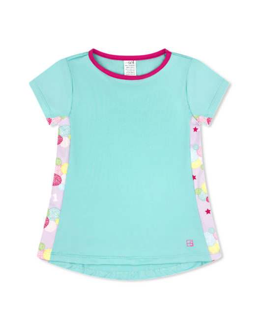 Blair Top - Totally Turquoise, Cheer Goals