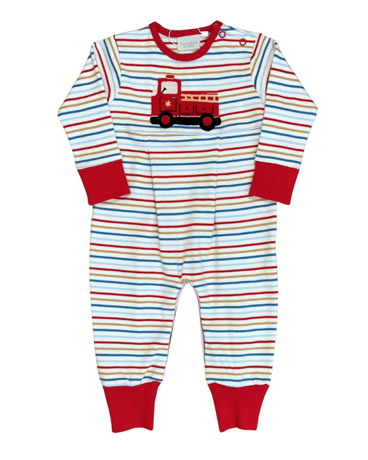 Squiggles - Firetruck Long Romper