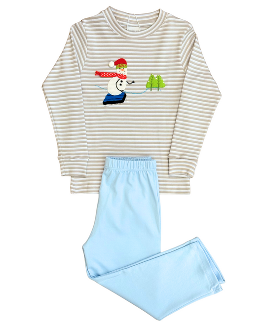 Squiggles - Downhill Snowman Pant Set