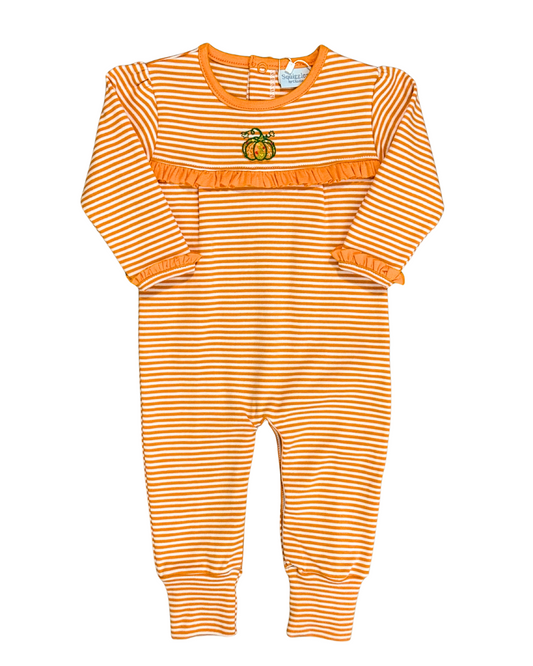 Squiggles - Floral Vine Pumpkin Romper