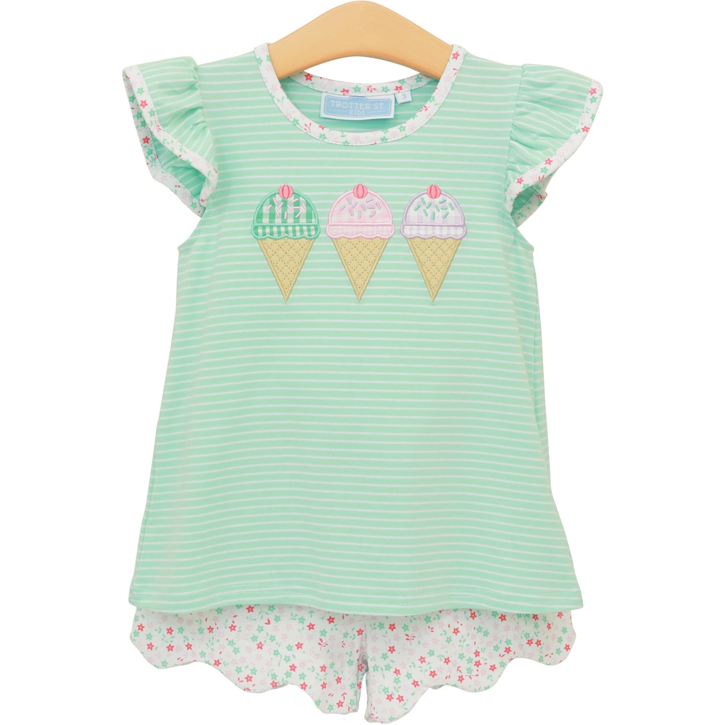 Triple Scoop - Flutter Short Set