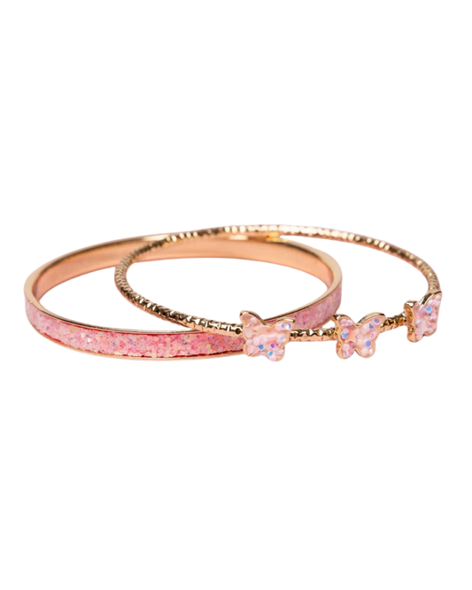 Boutique Chic Butterfly Bangles, 2pcs
