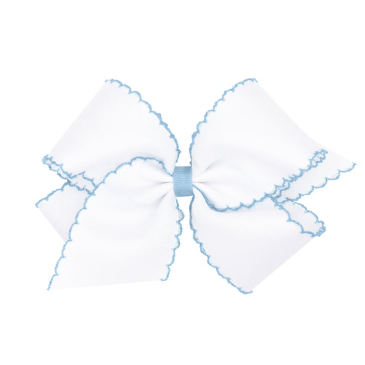 King Moonstitch Grosgrain Hair Bow (Multiple Colors)