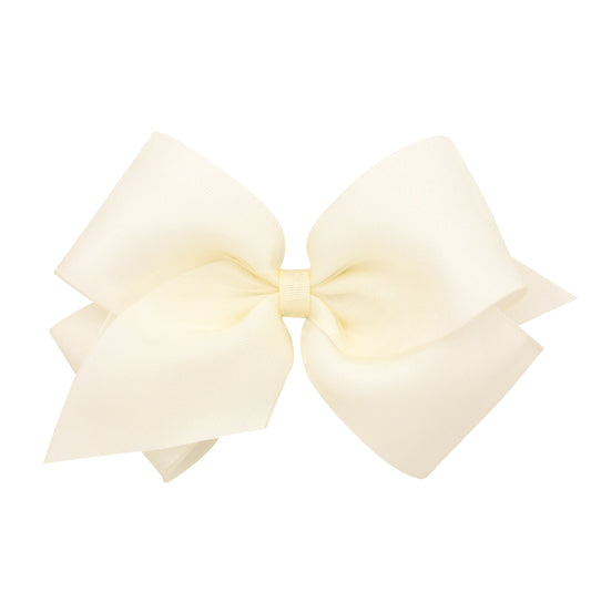 King Organza and Grosgrain Overlay Hair Bow