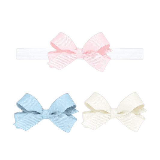 Tiny Grosgrain Bow 3 Pack with Add-A-Bow Band