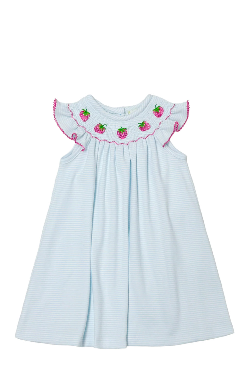 Billie Bishop Smocked Knit Dress - Strawberry