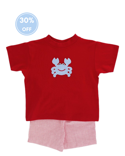 Crab Boys Short Set