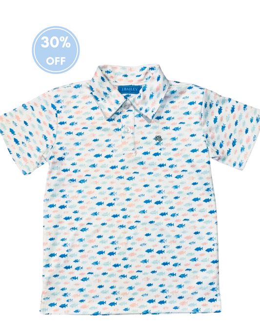 Henry Performance Polo - Fish